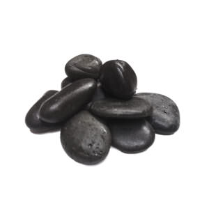 POLISHED BLACK PEBBLES